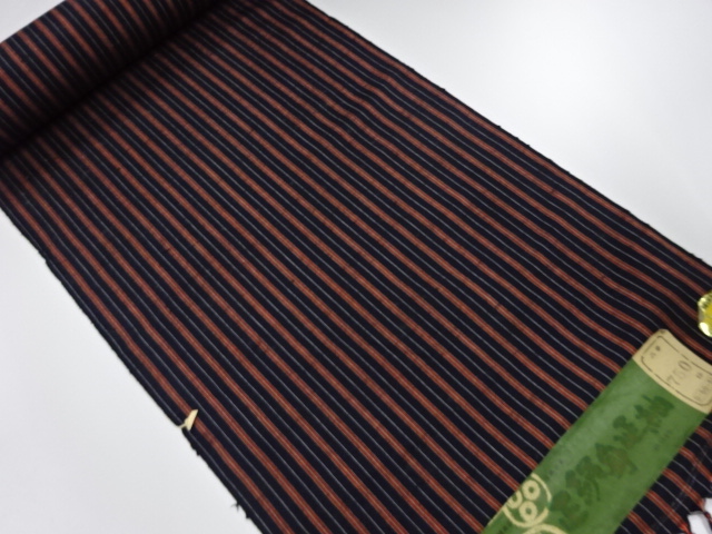 JAPANESE KIMONO / ANTIQUE BOLT FOR KIMONO / SILK / TSUMUGI